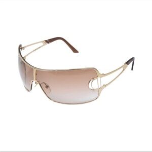 Vintage Dior Gold and Brown Sunglasses